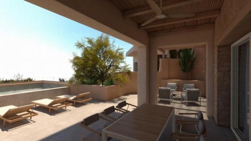 Marathokefala Kreta bei Kolymvari: Moderne Villa mit 2 Schlafzimmern, privatem Pool und Meerblick Haus kaufen